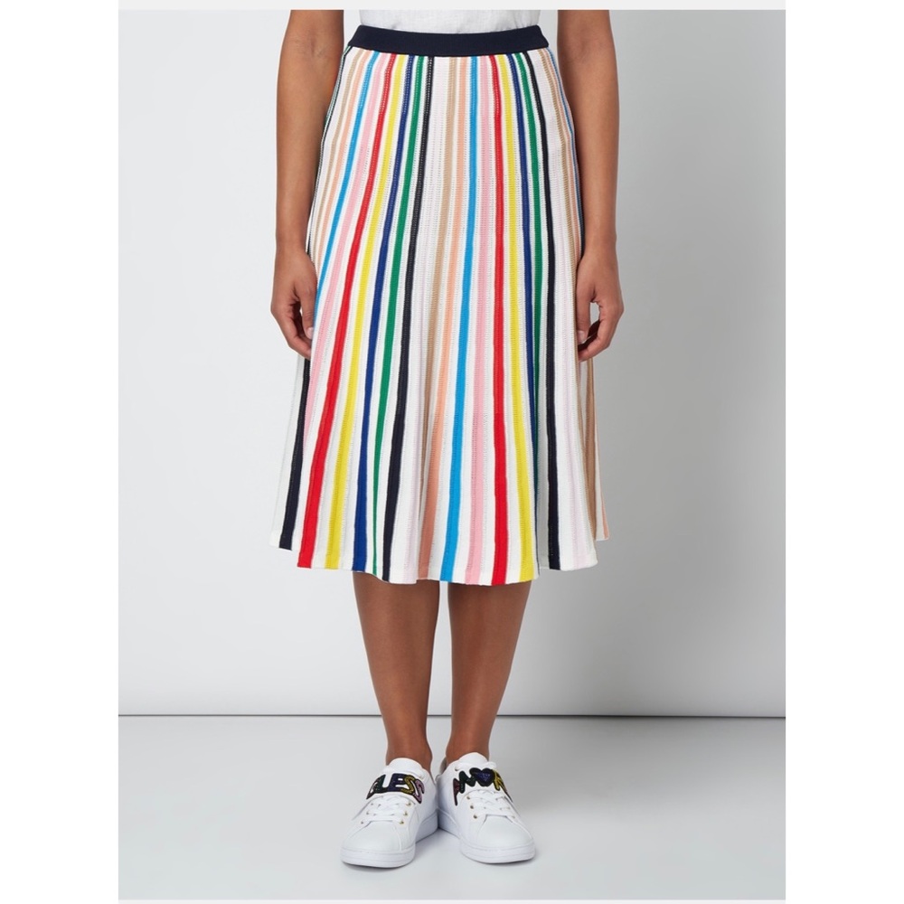 J. Crew Multicolor Vertical Stripe Midi Skirt - Picture 5 of 15